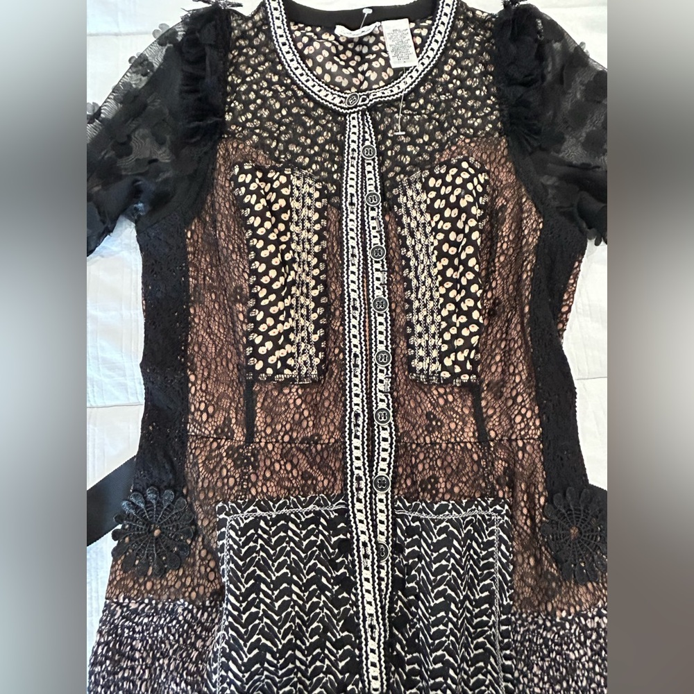 Byron Lars Beguile Multicolor Anthropologie Allusion Sheath Dress Size 4 NWOT - Picture 3 of 11